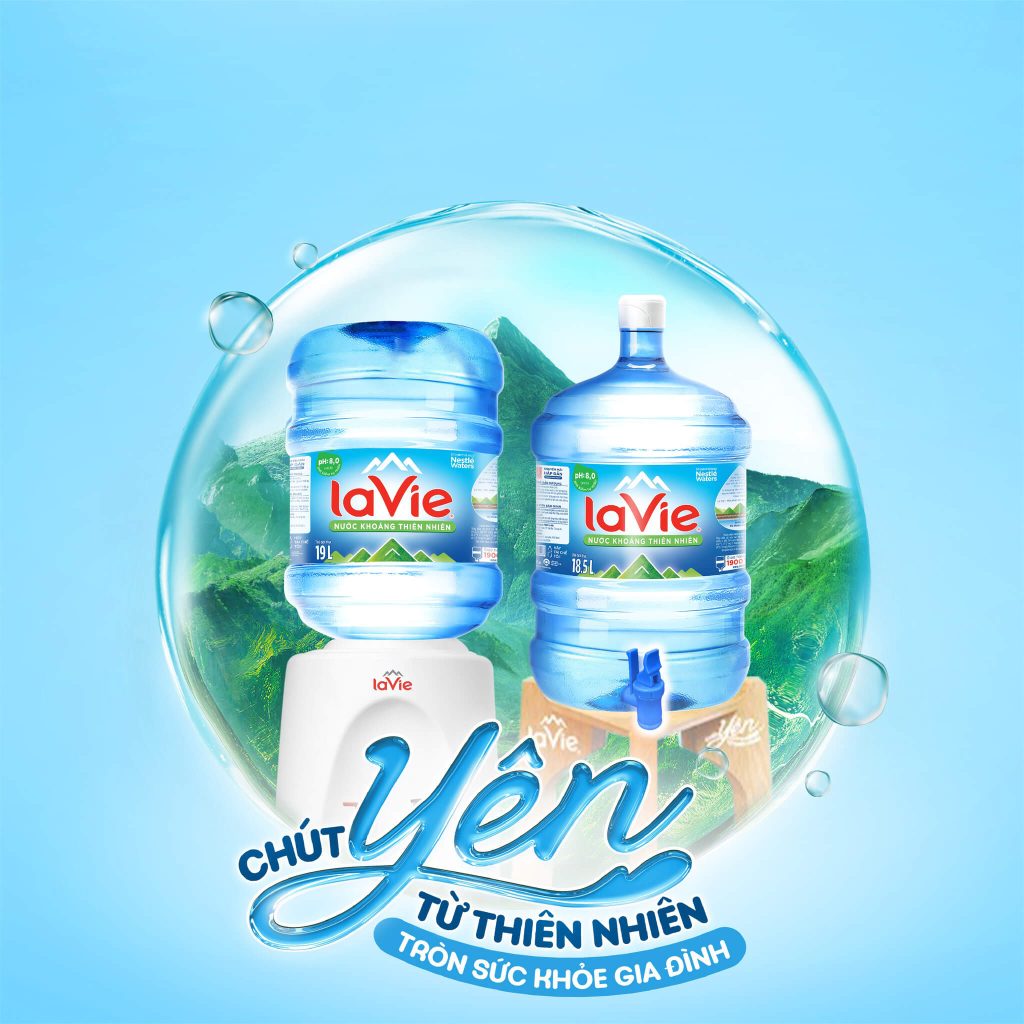 Nước uống đóng bình LaVie chính hãng giá tốt tại Trường Phát Đạt
