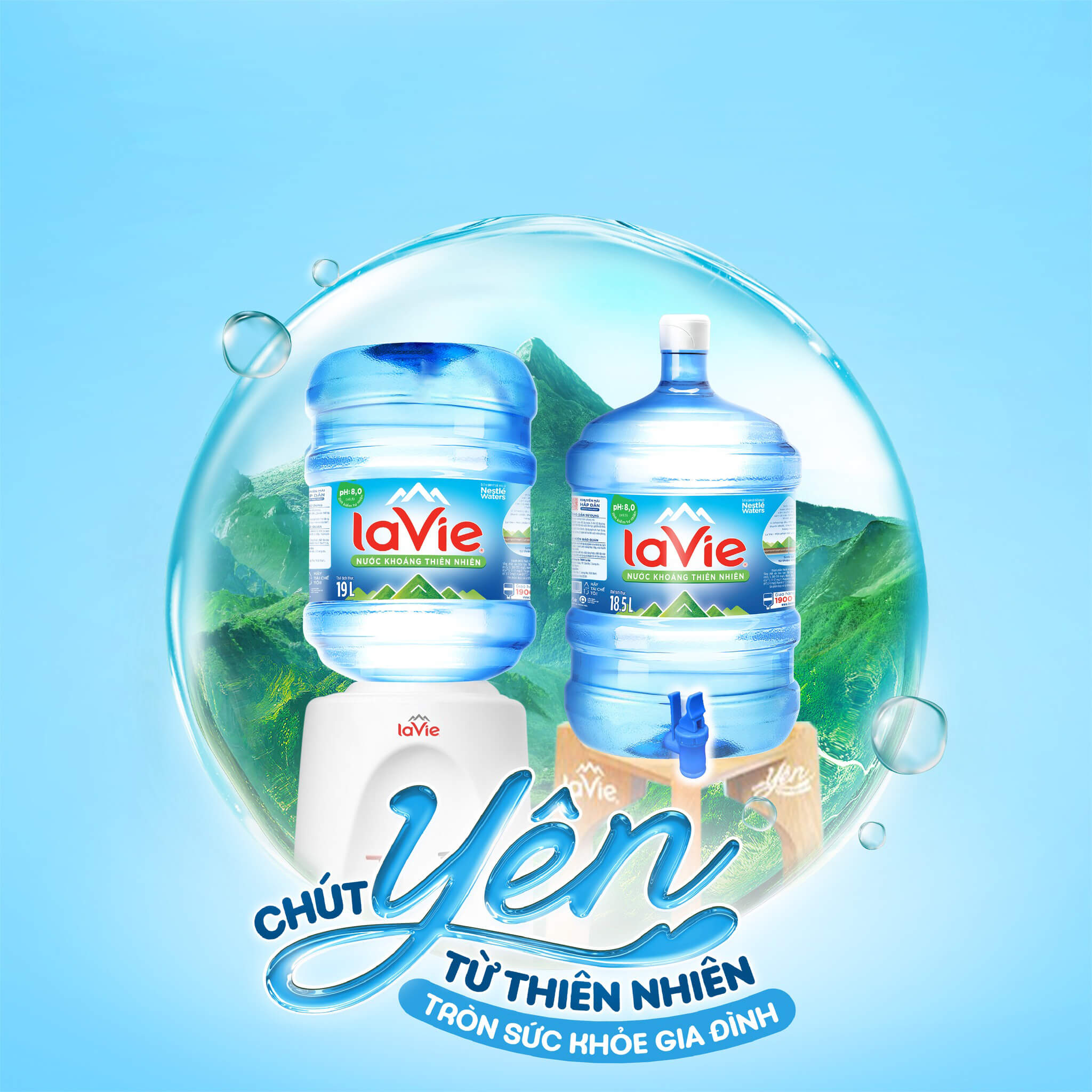Nước bình LaVie chính hãng giá tốt tại Trường Phát Đạt