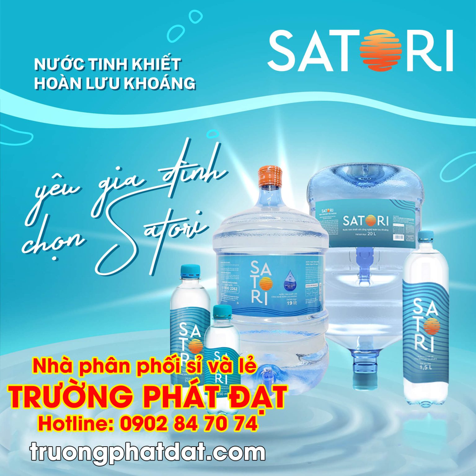 Đại lý nước uống Satori chính hãng Trường Phát Đạt