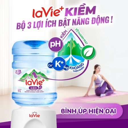BÌNH NƯỚC LAVIE+ KIỀM 19L (Bình Úp)